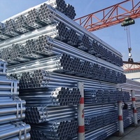 Tuyau en acier galvanisé à chaud Q345 de 6 m, GOST10704 DN100 SC, conduit électrique, protection incendie, tube GI pour la construction