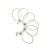 Manchette d'oreille gauche style Mori, perle acrylique, fleur, clip d'oreille non percé, bijoux d'oreille pour femme, accessoires de mariage