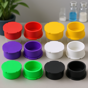 3ml Glass Vials Protective <b>Caps</b> Silicone <b>Dust</b> Cover For Laboratory Use 12 Pack - Product Image 1