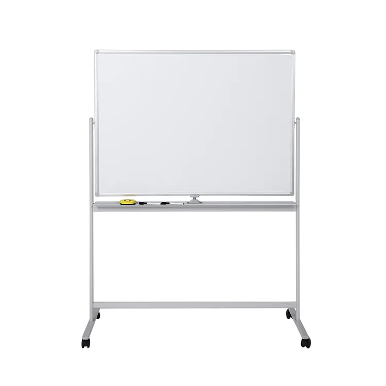 Bureau de classe 32x48 pouces cadre en aluminium Double face magnétique tableau blanc Mobile