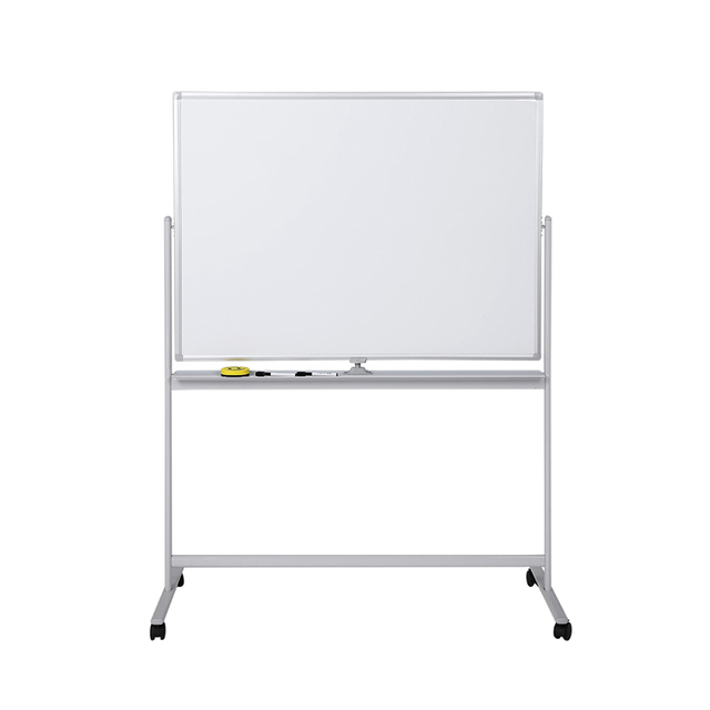 Classroom Office 32x48 Inches Aluminum Frame Double Sided Magnetic Mobile Whiteboard