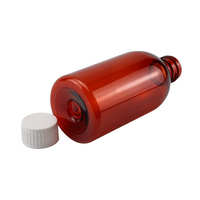 8oz — bouteilles en plastique pour spray médical rond en ambre, poissons et animaux de compagnie, de haute qualité, ml