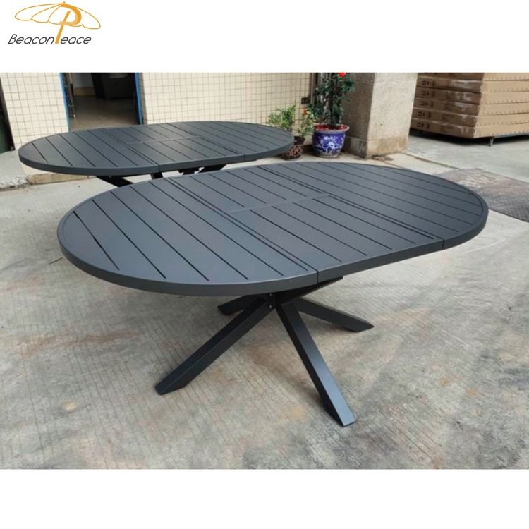 oval table with extension