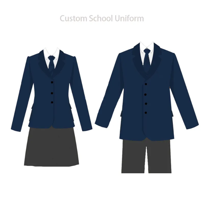 Manufacture Custom OEM Wholesale Primary Children Kid Uniform Set High Middle School University Kindergarten School Uniforms