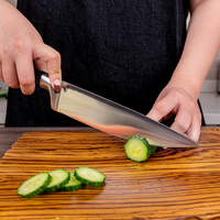 Ensemble de couteaux de cuisine ambidextres STELLAR Professional en acier inoxydable à manche creux, 5 pièces, longueur de lame 8-9,9 pouces pour