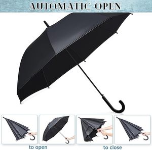 Đám cưới lãng mạn phong cách thanh ô dù lớn Windproof bong bóng mưa ô dù với <span class=keywords><strong>J</strong></span> móc xử lý cho cô dâu chú rể Quà Tặng - Product Image 4