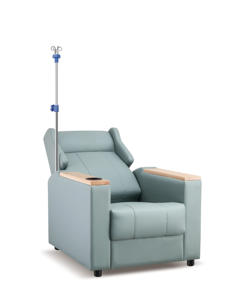 Sofá de infusión de hospital de diseño moderno con soporte de acero inoxidable ajustable para pacientes de infusión acostados - Product Image 2