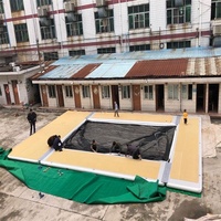 Piscine gonflable DWF pour yachts, grande piscine gonflable profonde pour la mer, l'océan, la plage, fabriquée en Chine