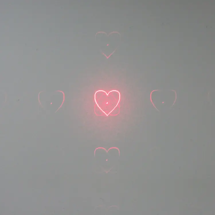 Laser Efek Cardioid Jantung Laser Merah Modul 650Nm 100Mw dengan Penunjuk Laser Bentuk Hati