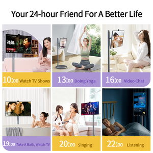ทีวีอินเทอร์แอคทีฟกลางแจ้งขนาด 27 นิ้ว สีเทา 6GB+128GB แบบพกพา เคลื่อนย้ายได้ ชาร์จได้ หน้าจอสัมผัสอัจฉริยะ สำหรับ Tiktok คุณภาพสูง วางบนโต๊ะ - Product Image 6