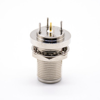 Connecteur coaxial RF femelle à montage droit de type N pour panneau de circuit imprimé, panneau de type N, bride mâle, prise femelle N
