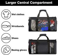 Sac de sport de luxe personnalisé avec logo, moderne, durable, portable, résistant à l'eau, grande capacité 30-40L, pour boxe, MMA, entraînement, plage, gym, en maille