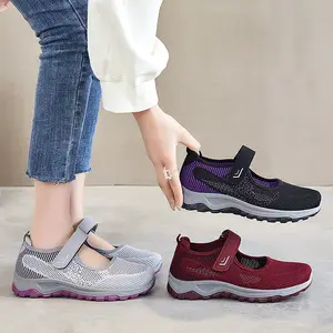 Harga Pabrik Murah Sepatu Sneaker Lari Wanita Nyaman Kasual Lembut untuk Berjalan