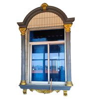 Molde de manga de Ventana arqueada de estilo europeo, Pilar romano semicircular, estilo fundido para Villa, hecho de plástico ABS duradero