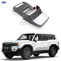 Pour Toyota Land Cruiser 250 LC250 Prado 2024-2026, garniture de protection de la console centrale en fibre de carbone, couvercle de la sortie d'air arrière, ensemble complet