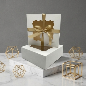 Scatole per Pasticceria e Ciambelle Pronte per la Spedizione, Bianche, Auto-ripiegabili, <span class=keywords><strong>8</strong></span> Pollici, Scatola per Torte - Product Image 1