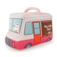 Jouet en peluche éducatif en forme de chat, personnalisé pour restaurant rapide, écologique, en polyester et coton PP, cadeau ODM