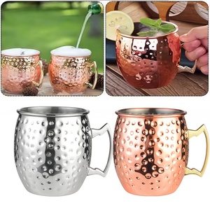 Mug à bière de qualité supérieure, en <span class=keywords><strong>cuivre</strong></span> alimentaire, Canecas De Cobre, mug <span class=keywords><strong>Moscow</strong></span> <span class=keywords><strong>Mule</strong></span> avec poignée - Product Image 1