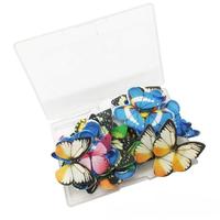 Feuilles de glaçage en forme de papillon en gros populaires papier à sucre comestible 40 pièces/boîte papier d'imprimante comestible pour gâteau