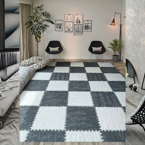 Tapis en <span class=keywords><strong>Mousse</strong></span> Emboîtable Moderne <span class=keywords><strong>pour</strong></span> Usage Domestique, Anti-Salissure, Effet Tatami <span class=keywords><strong>pour</strong></span> Chambre, Salon et Balcon - Product Image 4