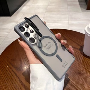 Funda Trasera de Acrílico Mate de Lujo de 2.0 mm para Samsung Galaxy S25 Ultra, Soporte Magnético Fuerte de TPU para Teléfono Móvil, Antigolpes, con Logotipo - Product Image 3