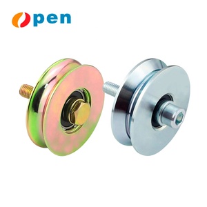 Heavy Duty acciaio puleggia Garage rullo ruota Y/V/U scanalatura cancello scorrevole supporta zinco zincato ruota per uso magazzino - Product Image 3