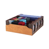 Boîte de rangement pour cartes à collectionner TORSON, capacité de 3000+ cartes, en cuir PU et flanelle, écologique, compatible avec les cartes TCG PTG