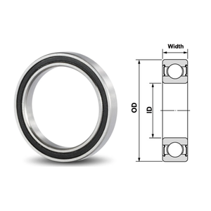 Rodamientos Sellados para Pedales de <span class=keywords><strong>Bicicleta</strong></span>, Kit de Rodamientos de Biela de 19-47 mm de Diámetro Exterior - Repuesto de Alto Rendimiento para Bicicletas de Montaña, Carretera y BMX - Product Image 2