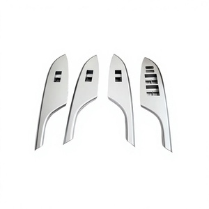 FOR Toyota Corolla Power <b>Window</b> Switch Trim <b>Cover</b> Silver 7427202290 Front Rear Left Right With Tool - Product Image 5