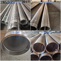 Filtre de puits de forage de 10 po (273 mm) en treillis soudé continu de haute précision, enveloppé de fil, pour la filtration de l'eau et de l'huile