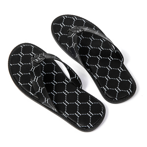 Tongs pour hommes antidérapantes avec semelle extérieure en EVA, à bout ouvert, légères, pour l'été et l'extérieur, avec empeigne synthétique à motif imprimé - Product Image 4