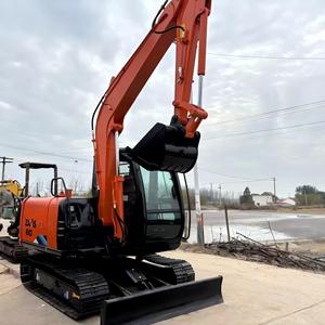 Mini-excavatrice sur chenilles Hitachi ZX60 pour la construction avec moteur, pompe et boîte de vitesses haute performance - Product Image 2
