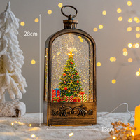 Nouvelles décorations de Noël 2026, lumières de Noël, décorations de bureau, boîte à musique