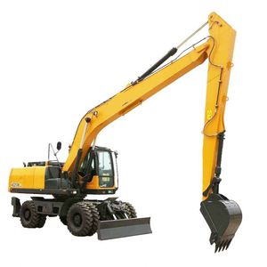 Excavatrice sur roues chinoise de 20 tonnes XE210WLL, capacité de la benne de 0,86 m³, puissance du moteur de 129 kW, excavatrice sur roues à long bras - Product Image 1