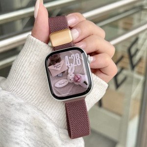 Bracelet de montre en nylon tressé fin avec boucle magnétique pour IWatch et pour Millet 10, largeur de bande 10 mm/14 mm - Product Image 2
