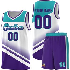 Maillot de basket-ball personnalisé unisexe pour adulte, col en V, sublimé, anti-transpiration, pour l'entraînement, avec nom, numéro et logo de l'équipe - Product Image 1