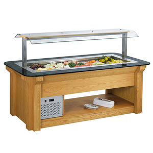 Equipo Refrigerado para Buffet de Hotel y Restaurante, Barra de Ensaladas Elevable de Mármol de 1830 mm - Product Image 4