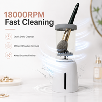 Vente en gros d'outils de maquillage portables, appareil de nettoyage électronique, brosse de maquillage pour éponge, poudre d'oeuf, pinceau de maquillage