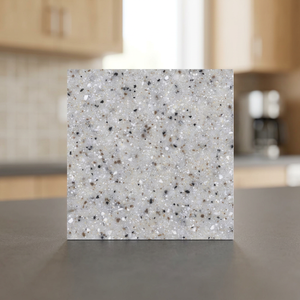 Carreaux de sol en céramique émaillée gris marbre 400x400mm, porcelaine brillante, style moderne pour salon - Product Image 4