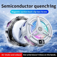 Nouveau Refroidisseur Magnétique pour Téléphone Gaming à Semiconducteur avec Ventilateur, Éclairage RGB et Affichage de Température