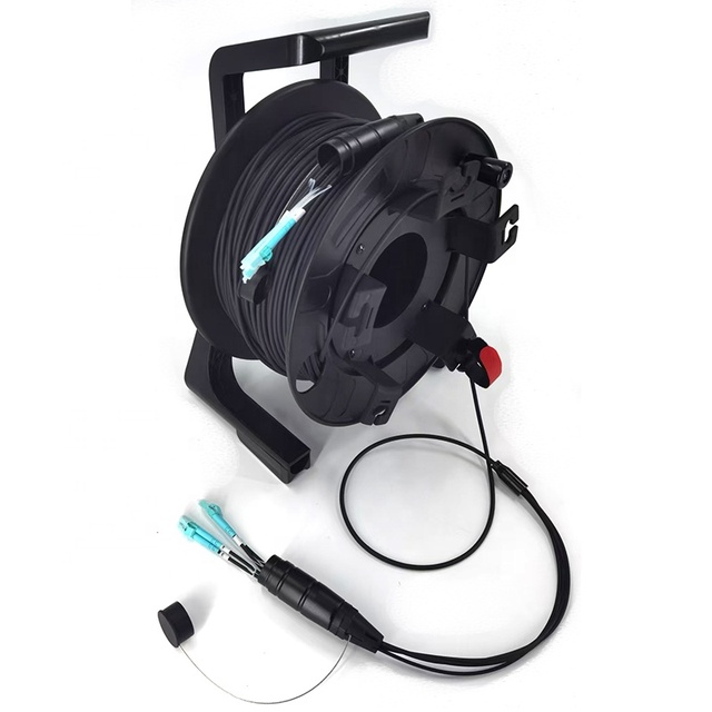 GAOFU OS2 Armored Singlemode Fiber Reel with OM5 OM4 OM3 Tactical Cable for PRO-AV/Broadcast 5G ISO9001 Certified