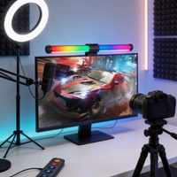 Lampe de bureau LED intelligente pour écran d'ordinateur, protection oculaire, alimentation USB, intensité réglable, style européen, pour le bureau, la lecture et le gaming