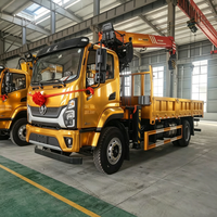 Grue à moment de charge élevé de 8 tonnes, moteur Yuchai, pompe hydraulique, châssis SHACMAN G500 4x2, hauteur de levage de 8,5 m, stabilisateurs, garantie 1 an