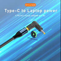 Adaptateur USB-C femelle vers DC mâle 100W PD, convertisseur d'alimentation universel pour ordinateurs portables Lenovo HP Dell, vente flash