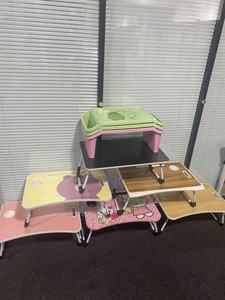 Support pliable pour ordinateur portable, <span class=keywords><strong>table</strong></span> paresseuse, fente pour carte, Support de bureau, motifs personnalisés, hauteur réglable, bureau d'ordinateur pliable - Product Image 5