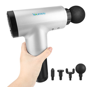 Pistolet de massage facial et corporel pour la gym et le <span class=keywords><strong>yoga</strong></span>, masseur électrique portatif rechargeable à percussion pour tissus profonds - Product Image 4