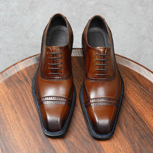 Chaussures plates décontractées et habillées DSYX pour hommes, en cuir véritable respirant, légères, antidérapantes, pour l'extérieur - Product Image 2