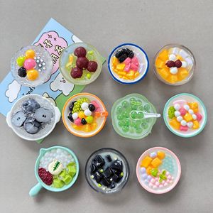 Thiết kế hiện đại mùa hè 3D thực phẩm tủ lạnh nam châm Băng bột Pop hạt nhựa từ nhãn dán trang trí bán buôn - Product Image 4