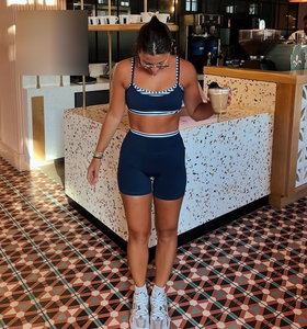 Ensembles de vêtements de sport pour femmes, shorts de fitness, pantalons de yoga, ensemble de soutien-gorge de sport, ensemble de yoga de haute qualité avec sublimation - Product Image 4