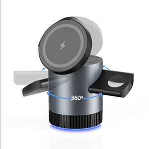 ที่ชาร์จไร้สายแบบแม่เหล็ก3-in-1แบบพกพารองรับโทรศัพท์มือถือนาฬิกาหูฟังสำหรับมืออาชีพมี3สีให้เลือกแบบมีไฟ - Product Image 1